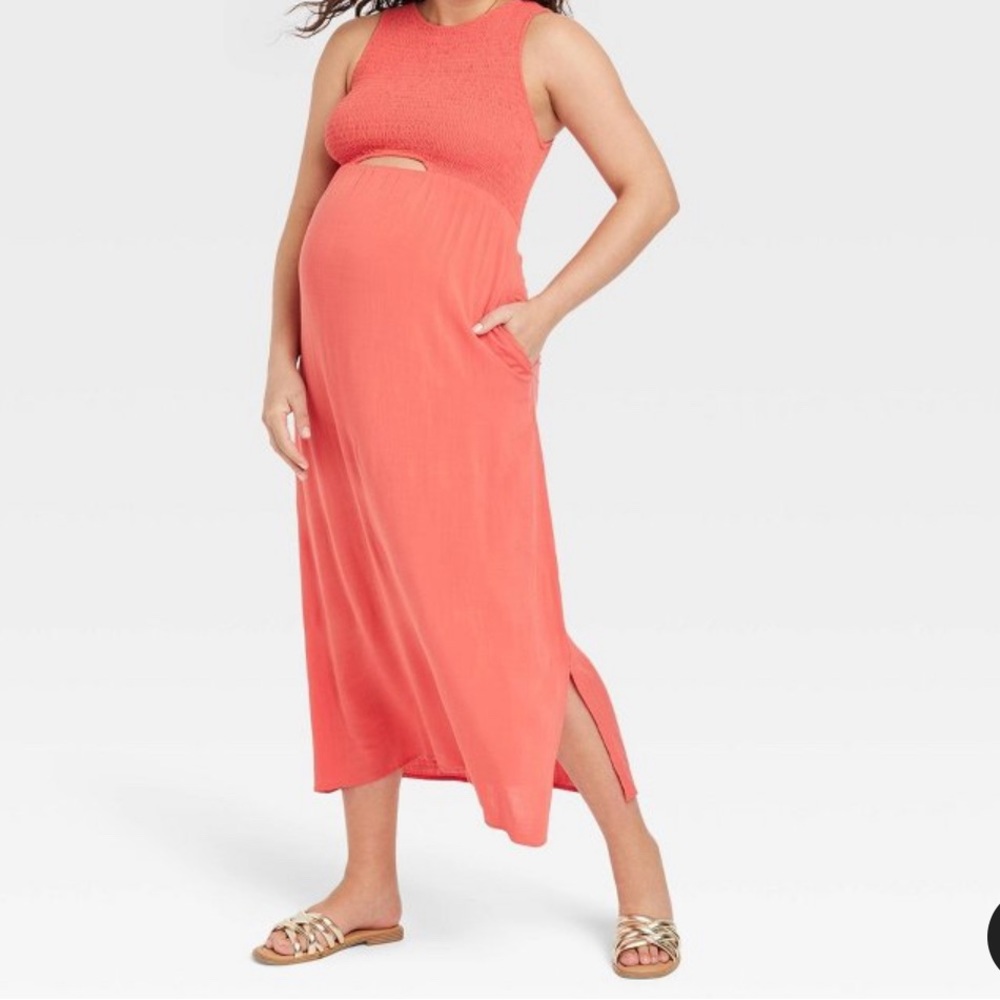 Maternity maxi dress